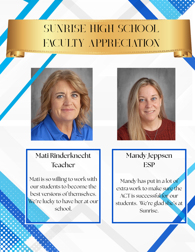 March Faculty Appreciation