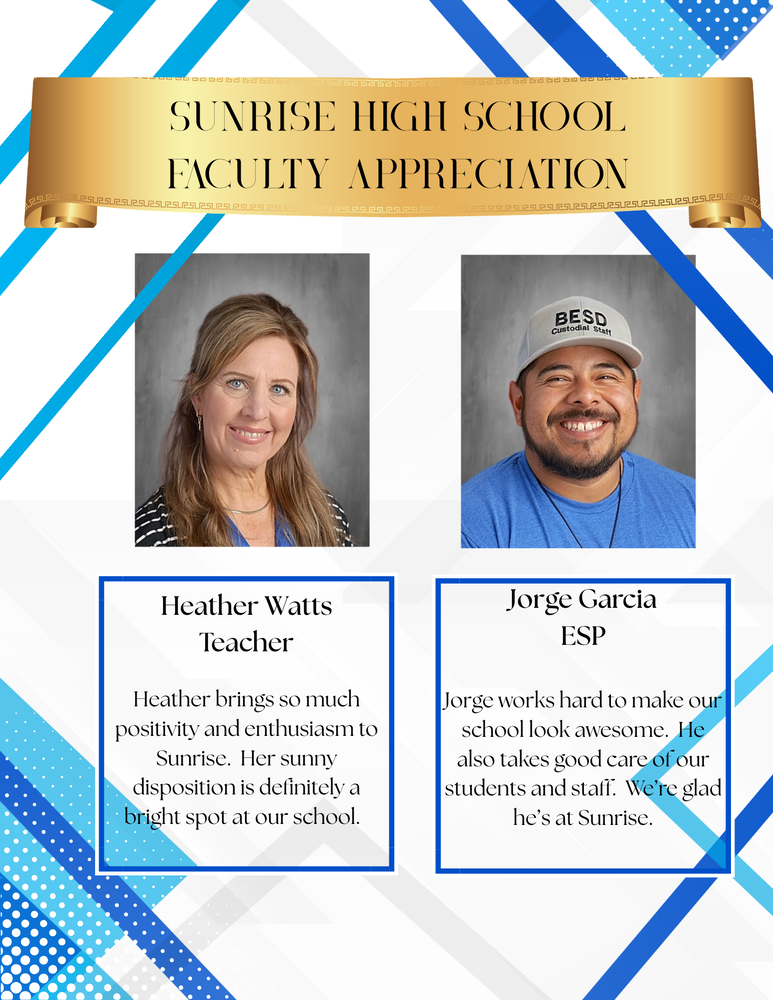May Faculty Appreciation