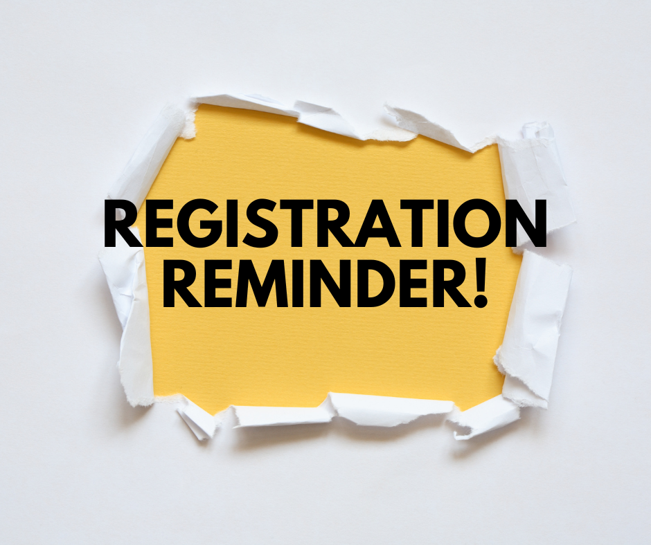 Registration Reminder