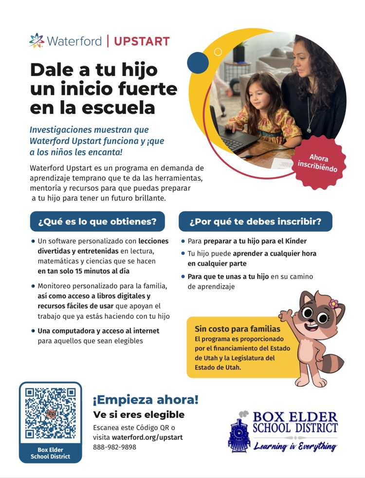 give your child a strong head start flyer in Spanish 