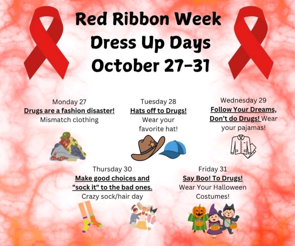 Red Ribbon Week Dress Up Schedule