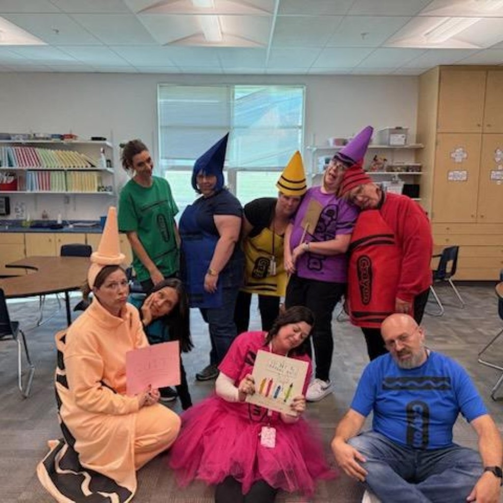 Crayons that are tired and quit in the afternoon!