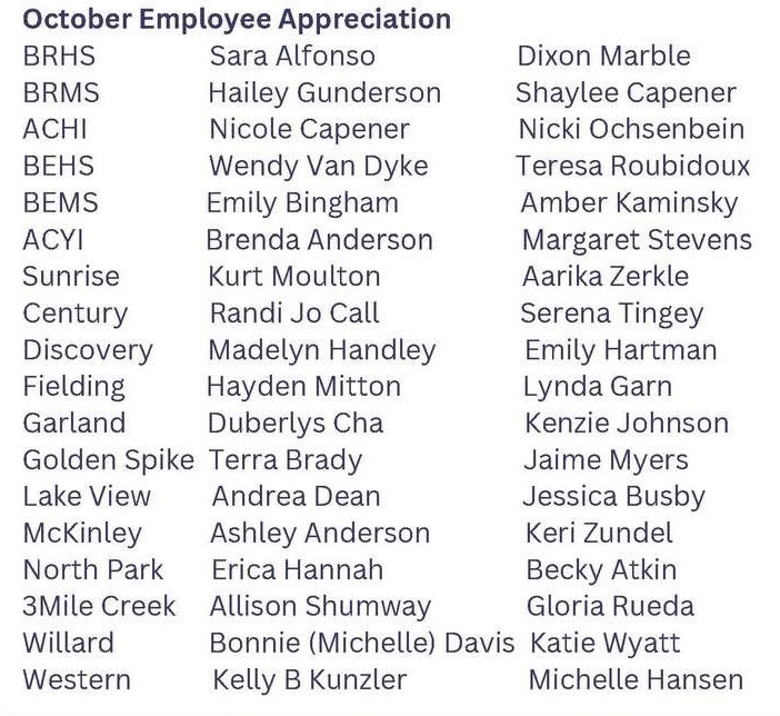 Oct Employee of Month