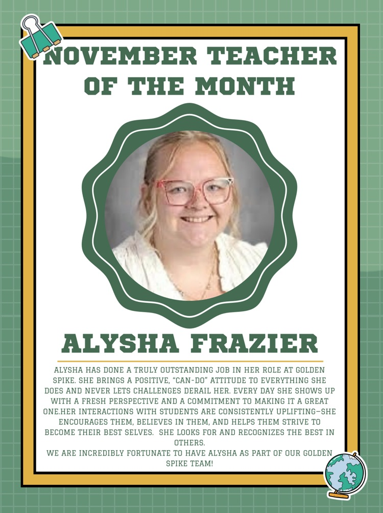 teacher of the month