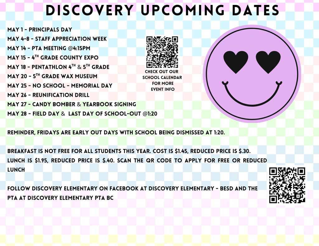 upcoming dates