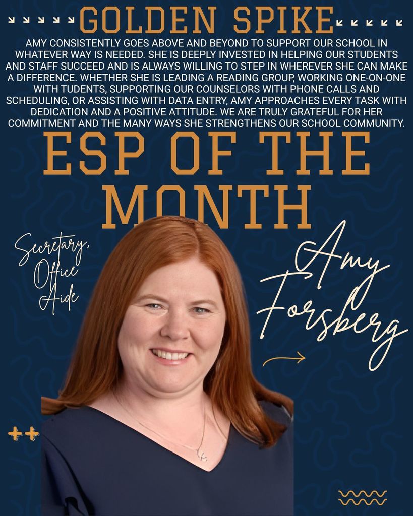 Amy Forsberg-April ESP of the Month