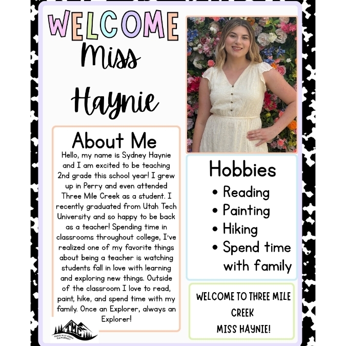 Welcome Miss Haynie!