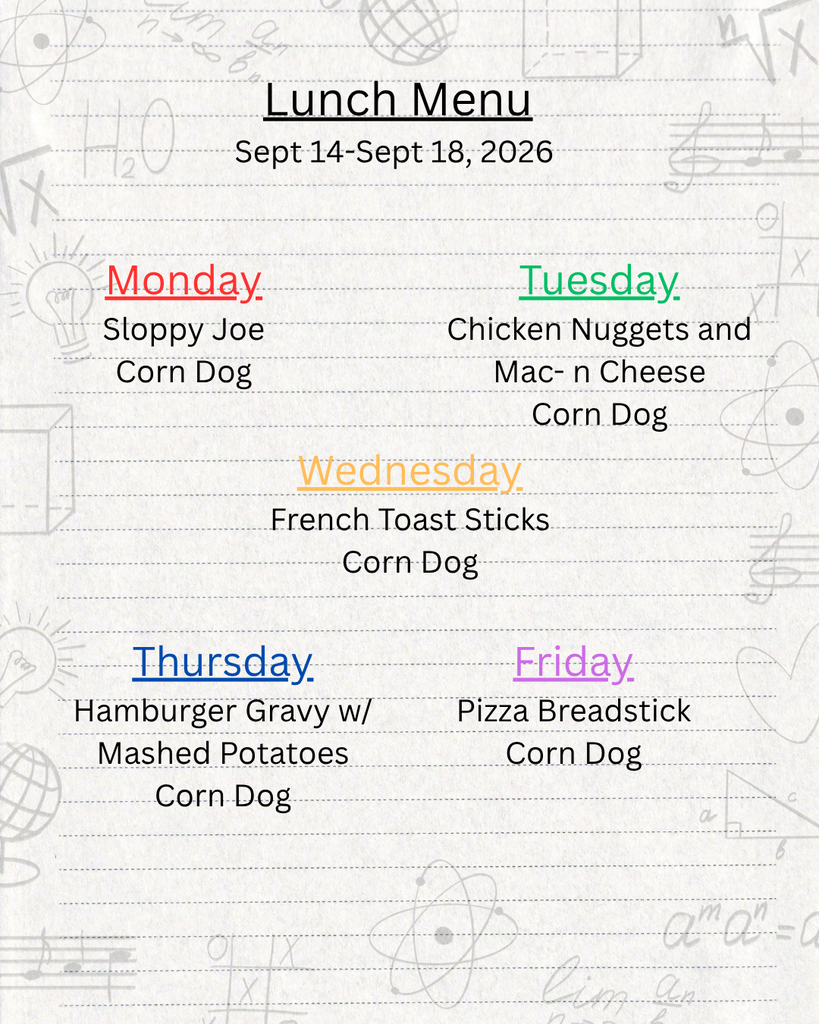 Lunch Menu