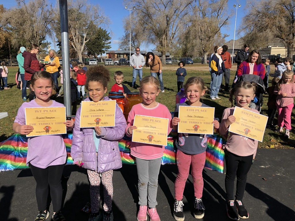 First Grade Girl Winners