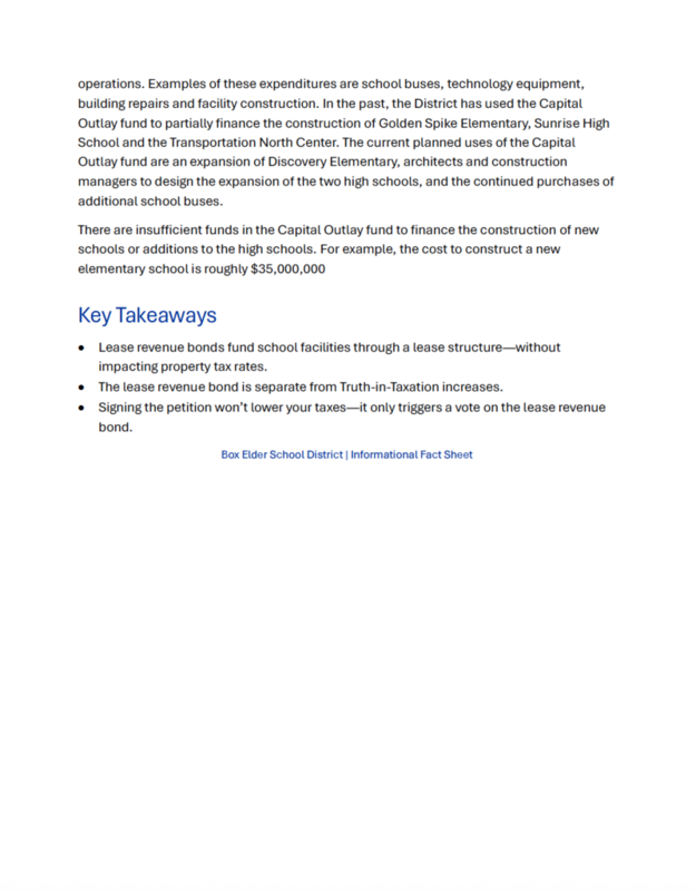 Tax Revenue Bond Information