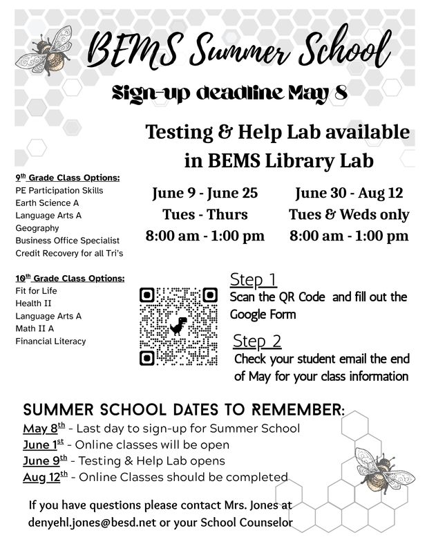 Summer School  Sign Up Before May 8th