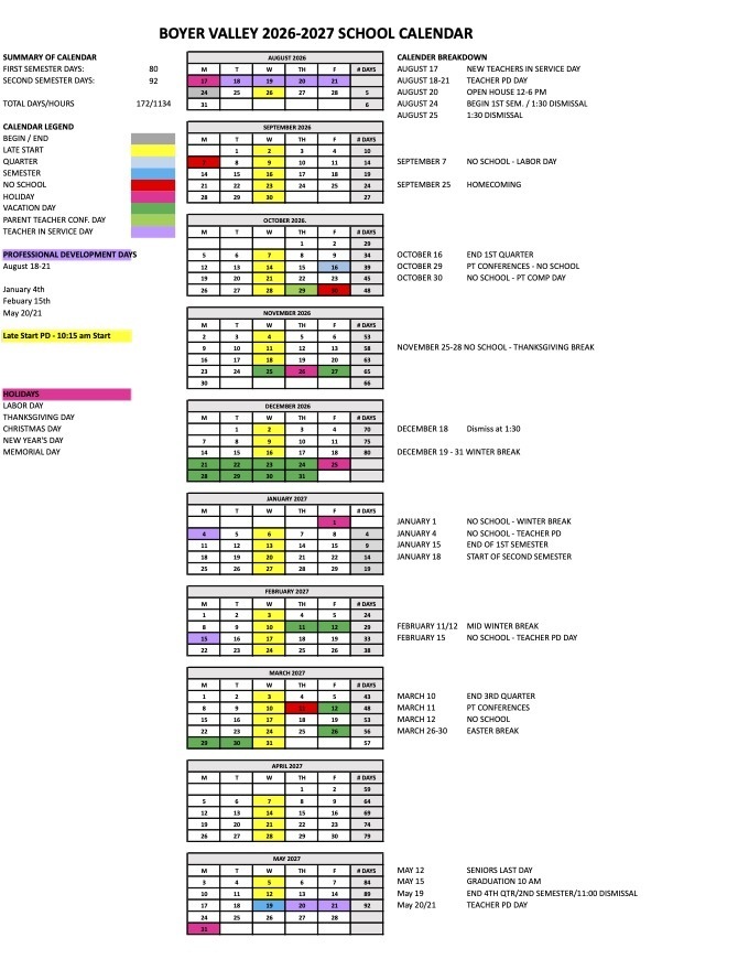 26-27 Calendar