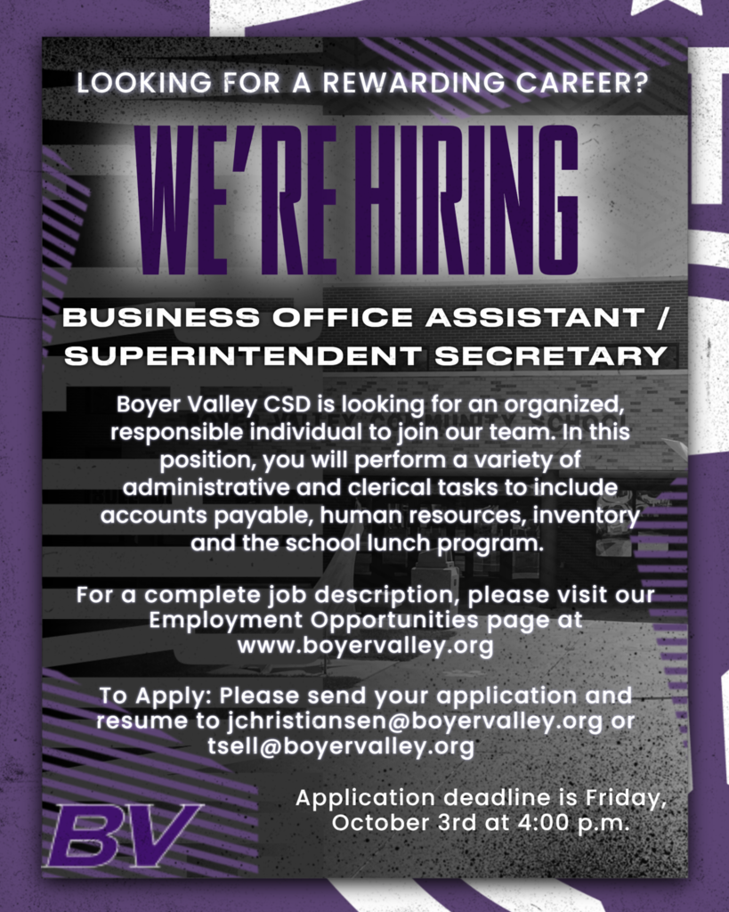 BV Employment Opportunities