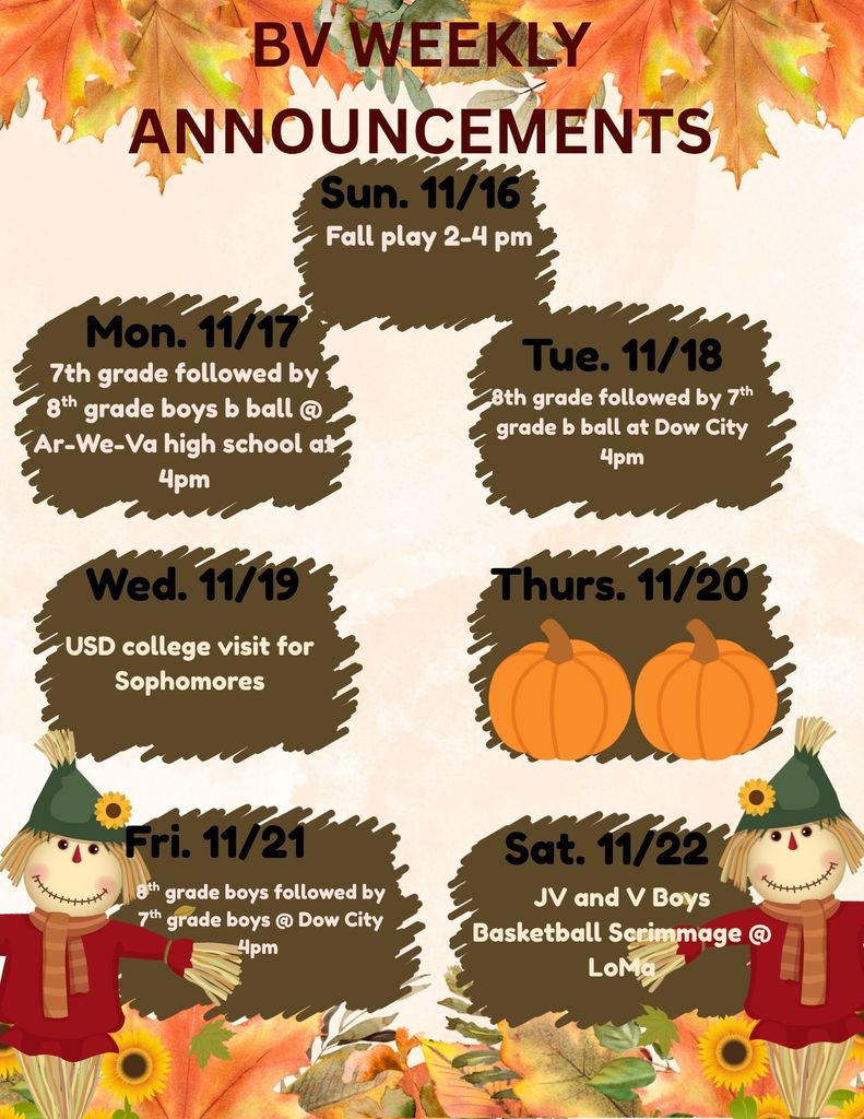 Weekly Announcements