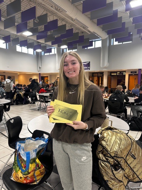 Ava with the Golden Ticket