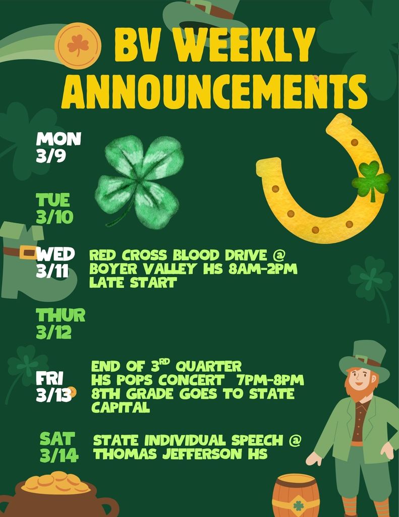 Weekly Announcements