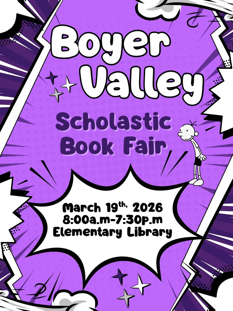 Purple and White Comic Cartoon Background Poster