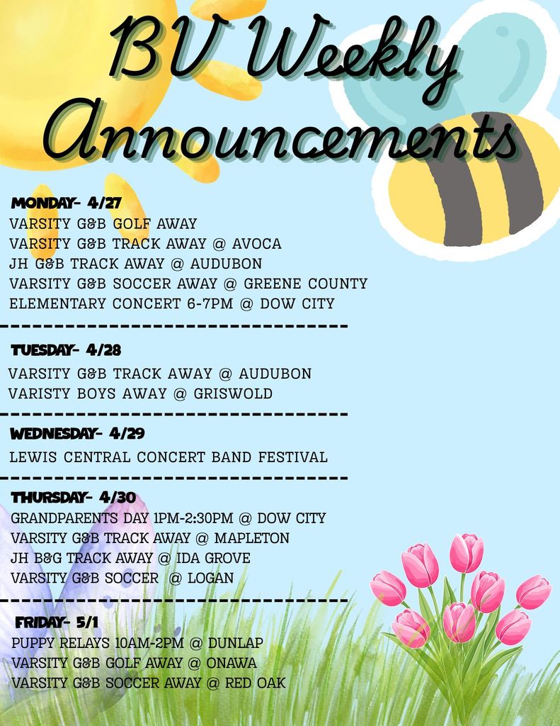 Weekly Announcements