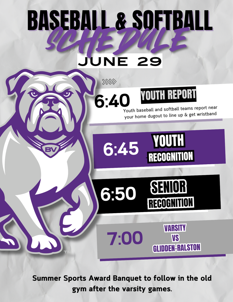 Baseball/Softball 6/29