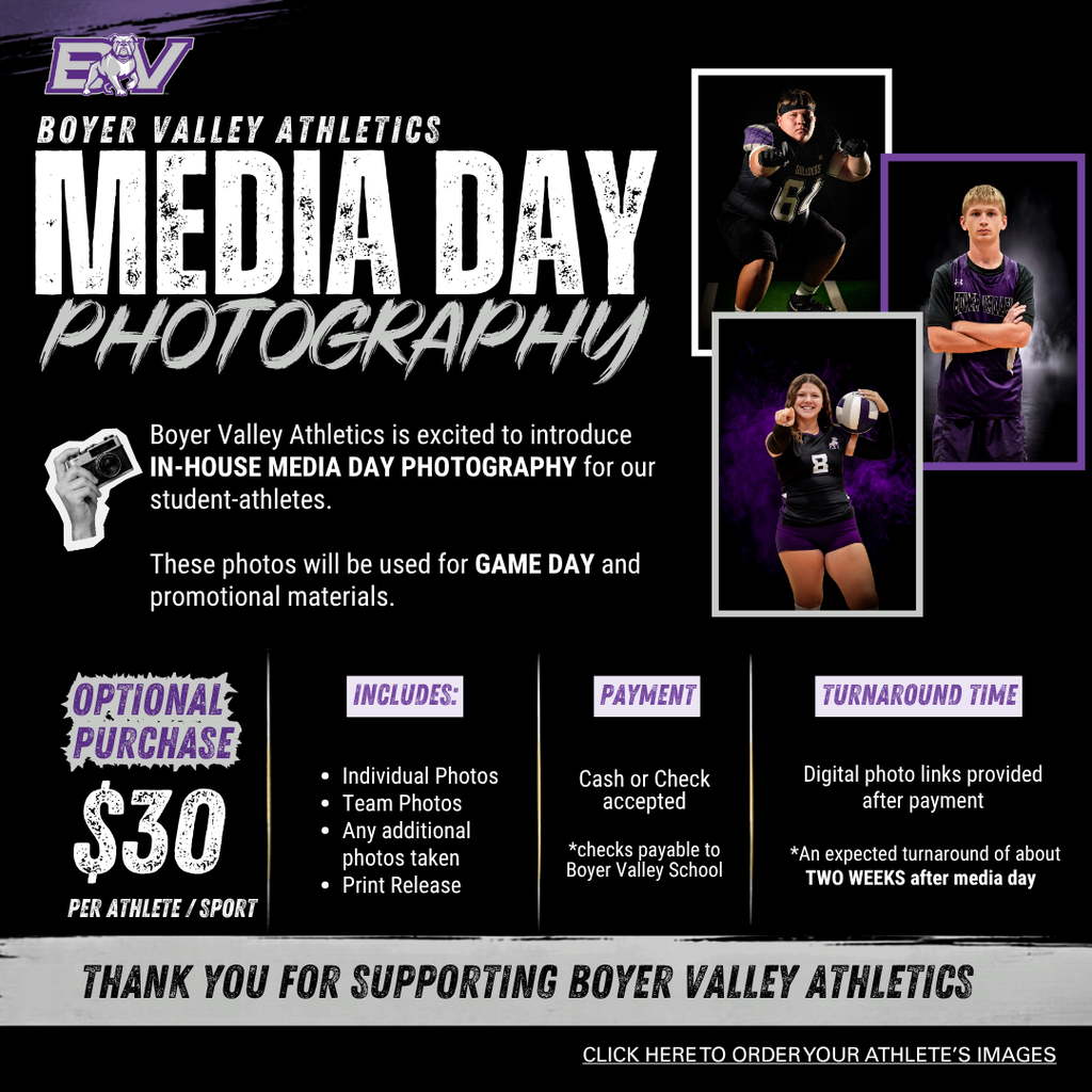Media Day Photography Order Form