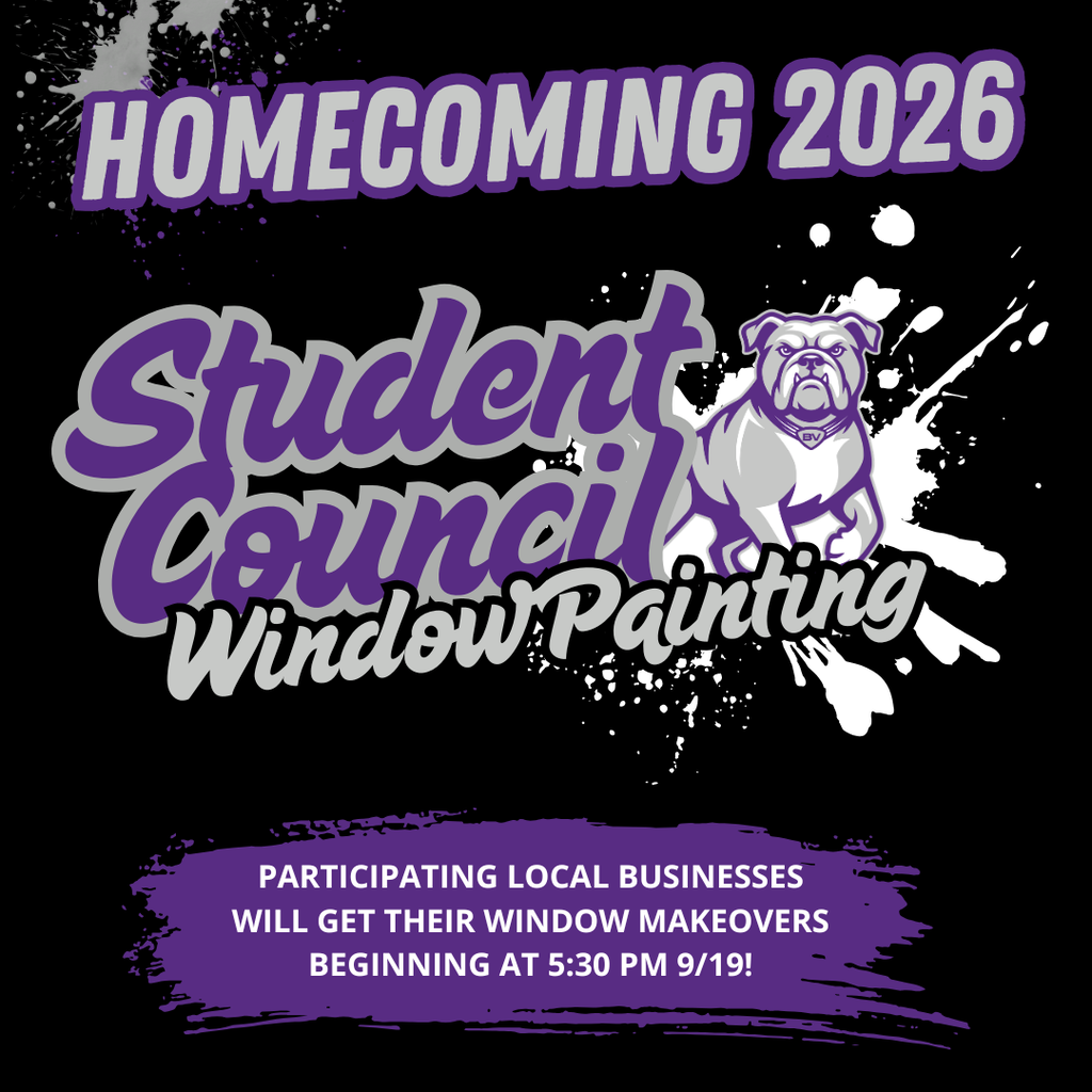 Student council window painting