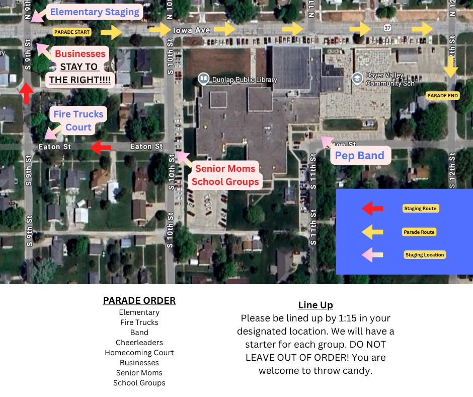 Parade route