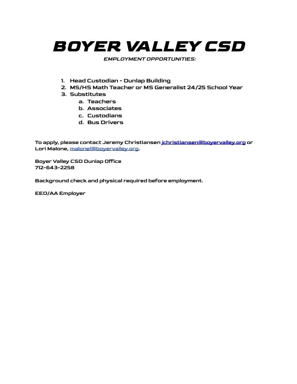 Job Openings