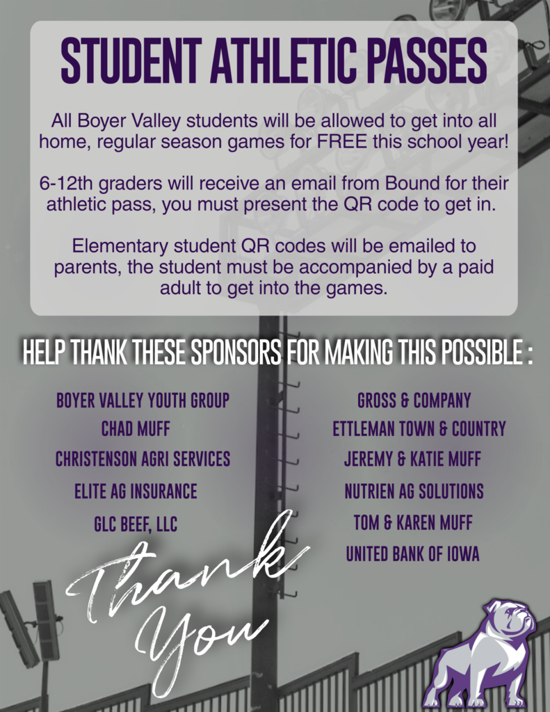 Athletic pass flier