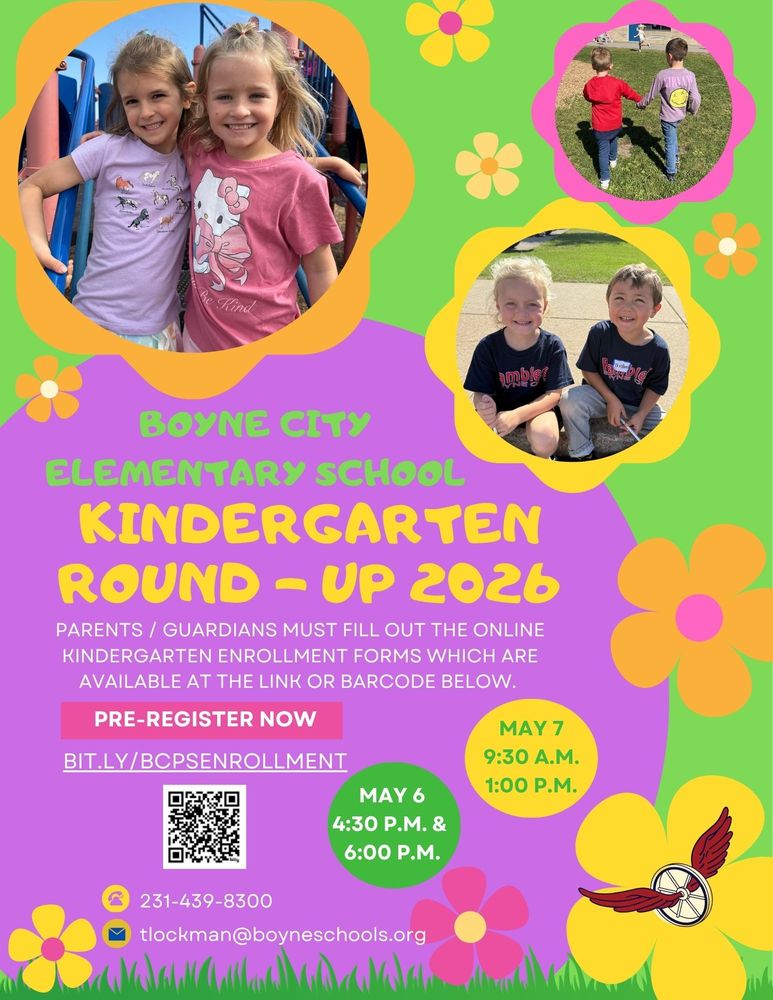 Kindergarten Round up flyer