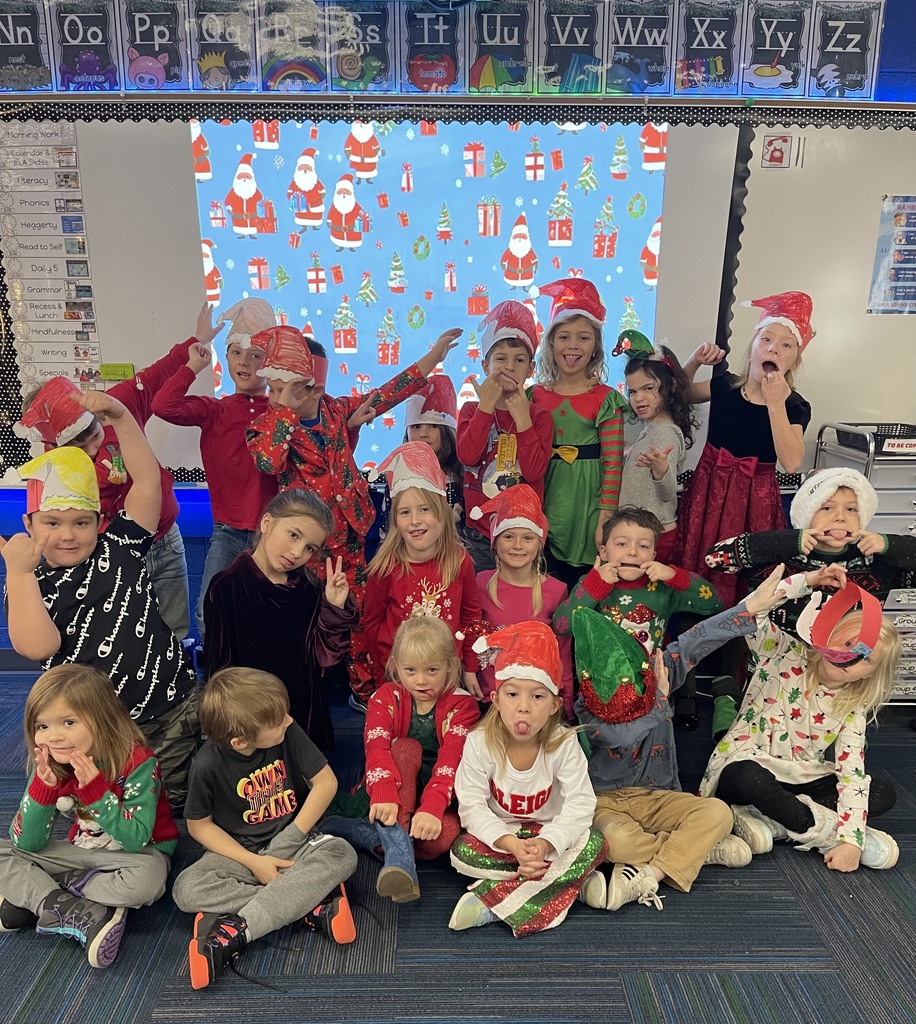 Santa Visit Today to the ES School