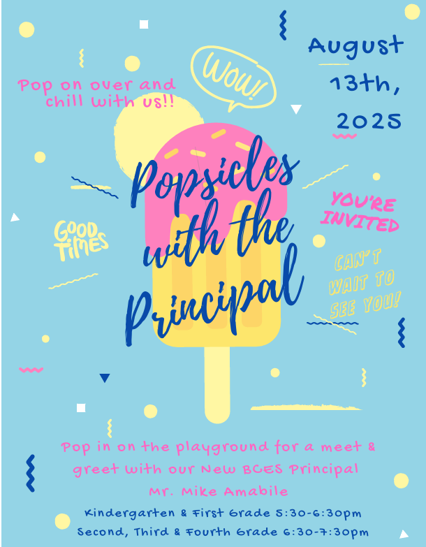 Popsicles with the Principal
