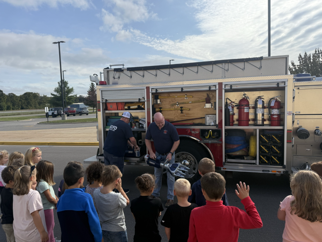 1st Grade Firetruck Visit
