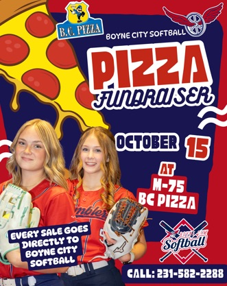 softball pizza flier 10/15