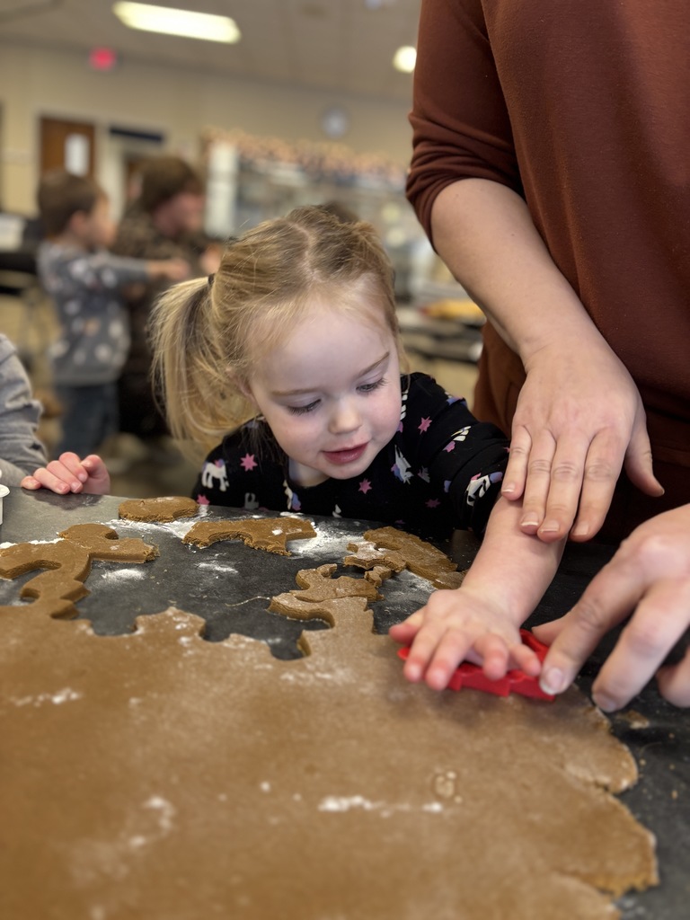 Cookie cutting with Early Learners and the culinary students
