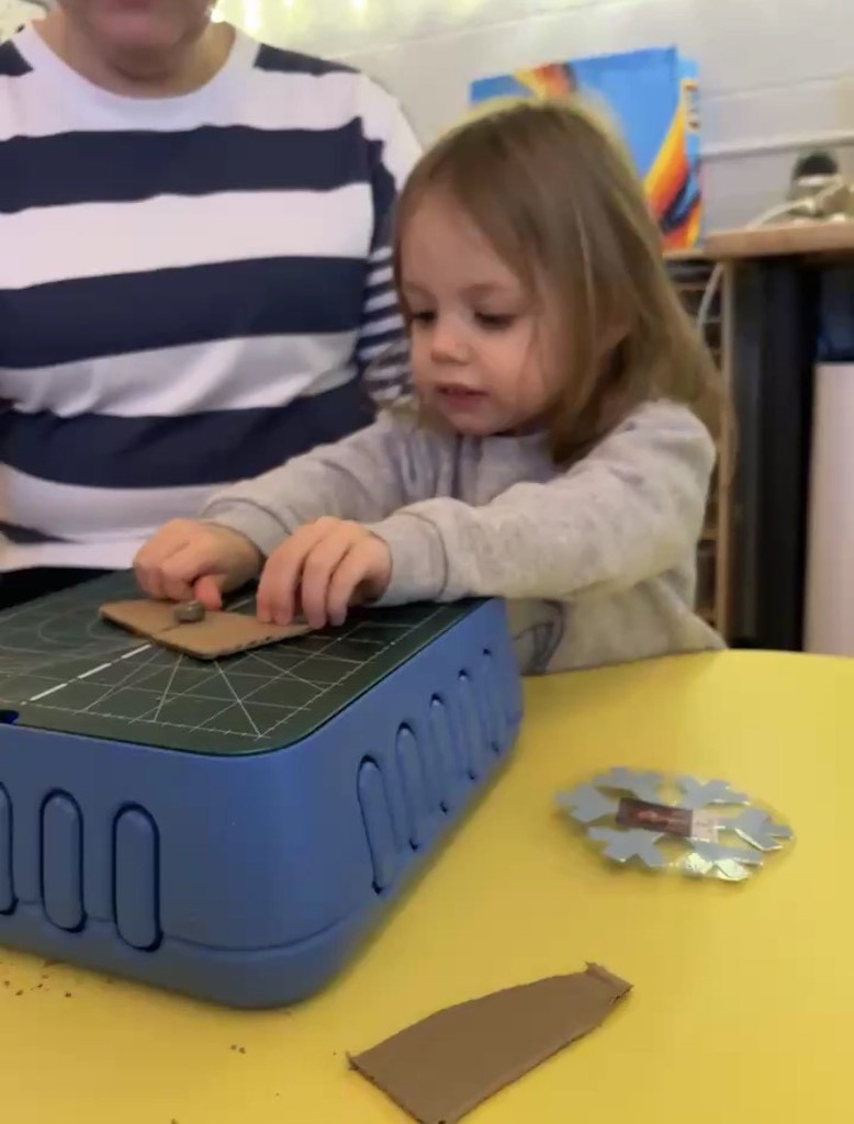 Chomp saw fun in Mrs. Eaton's classroom!