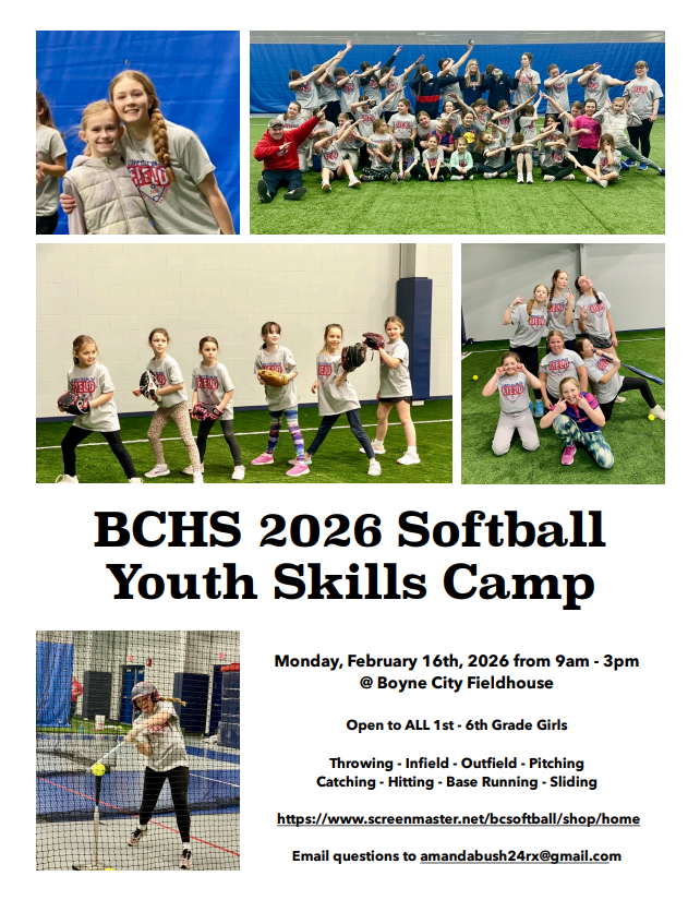 1-6th graders Youth Softball Camp 2/16/26