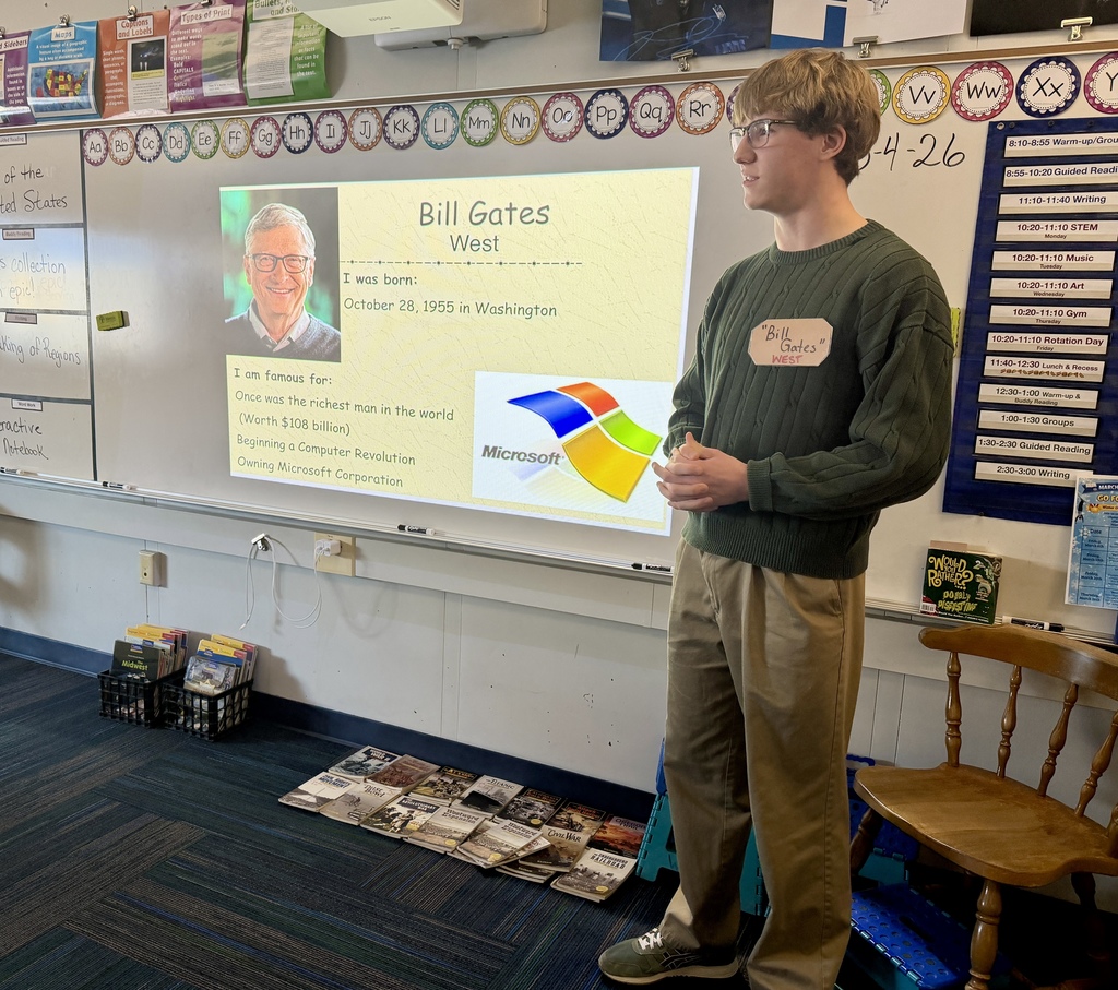 4th Grade Regions Day Kick Off with Influential People in History