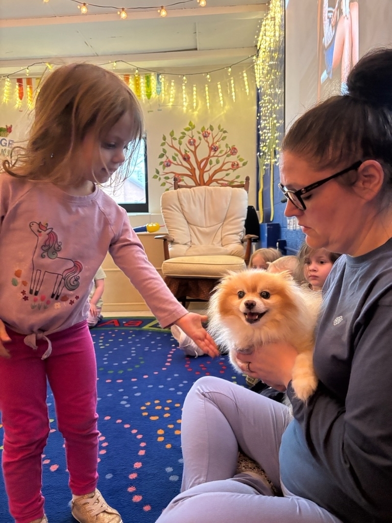 Mrs. Eaton's dog, Buddy, came to visit for his 14th birthday!