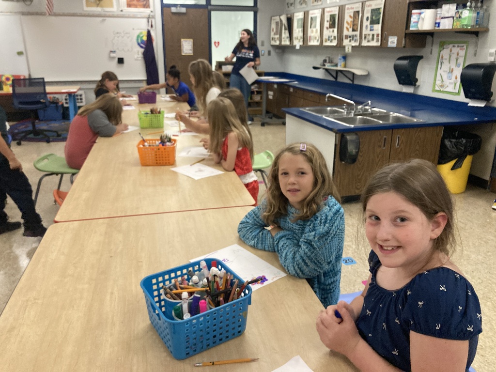 students and staff on the 1st week of school