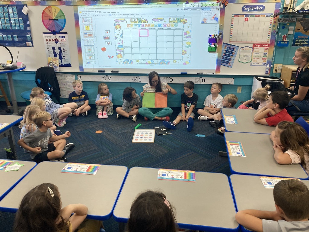 students and staff on the 1st week of school