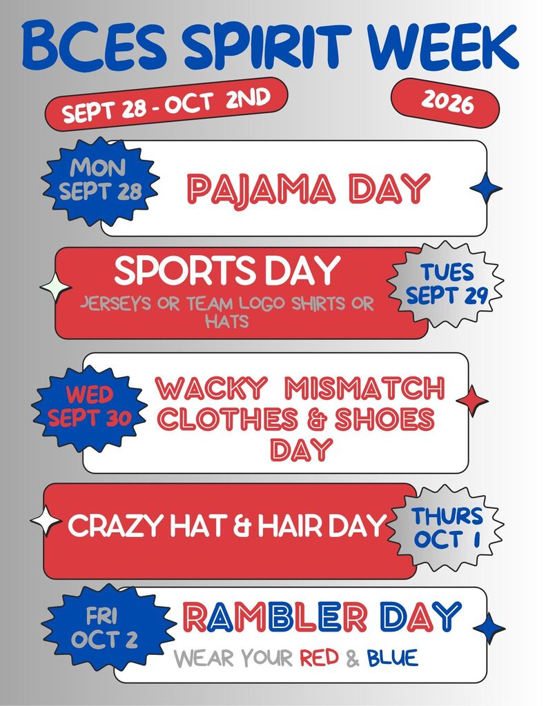 Spirit Week Flyer