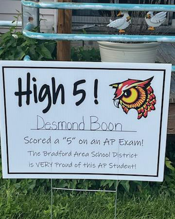 BAHS High 5 Test Scorers