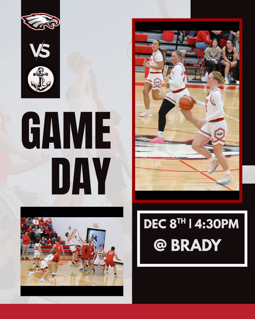 Red and White Bold Basketball Game Day Instagram Post