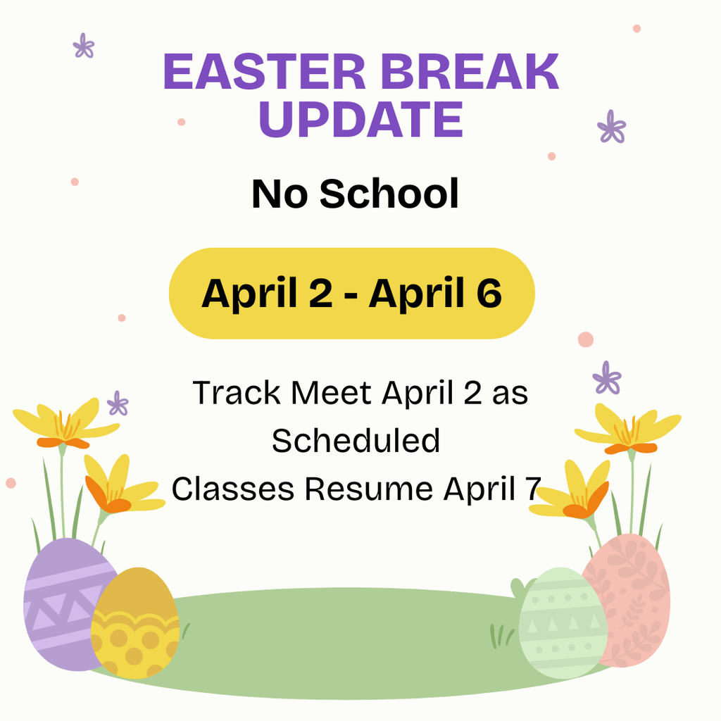 Easter Break Poster in White Purple Yellow Style (Facebook Post (Square)) (3)