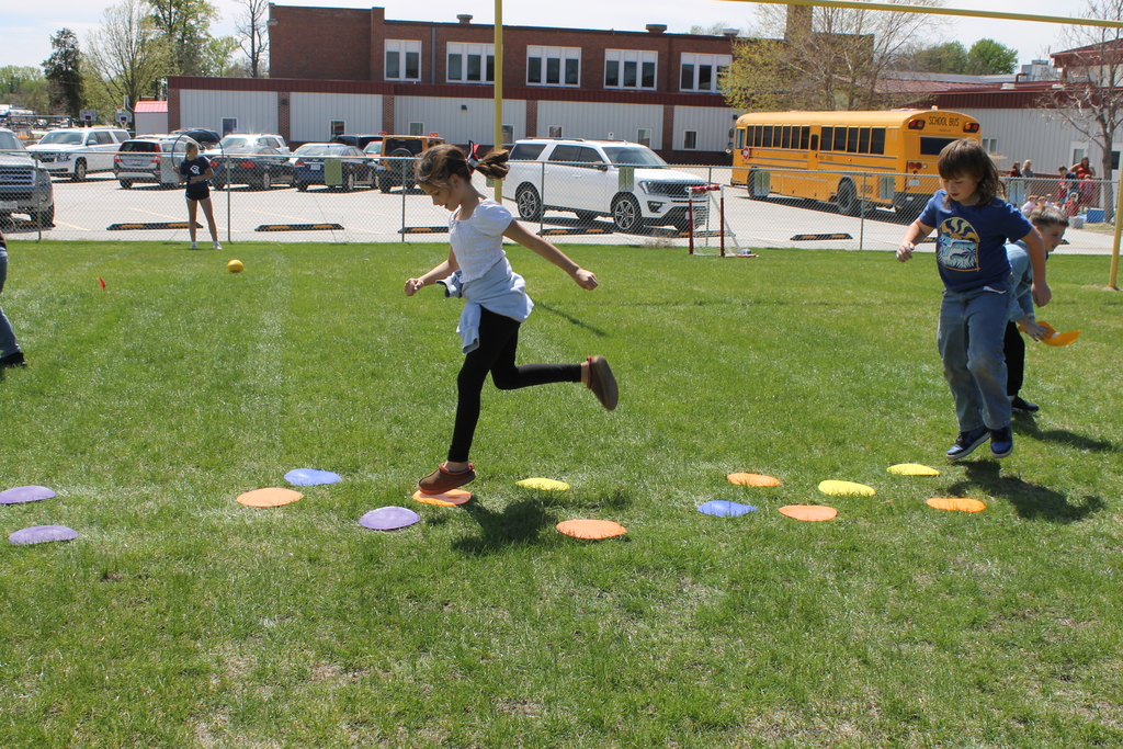 kids camp jumping 