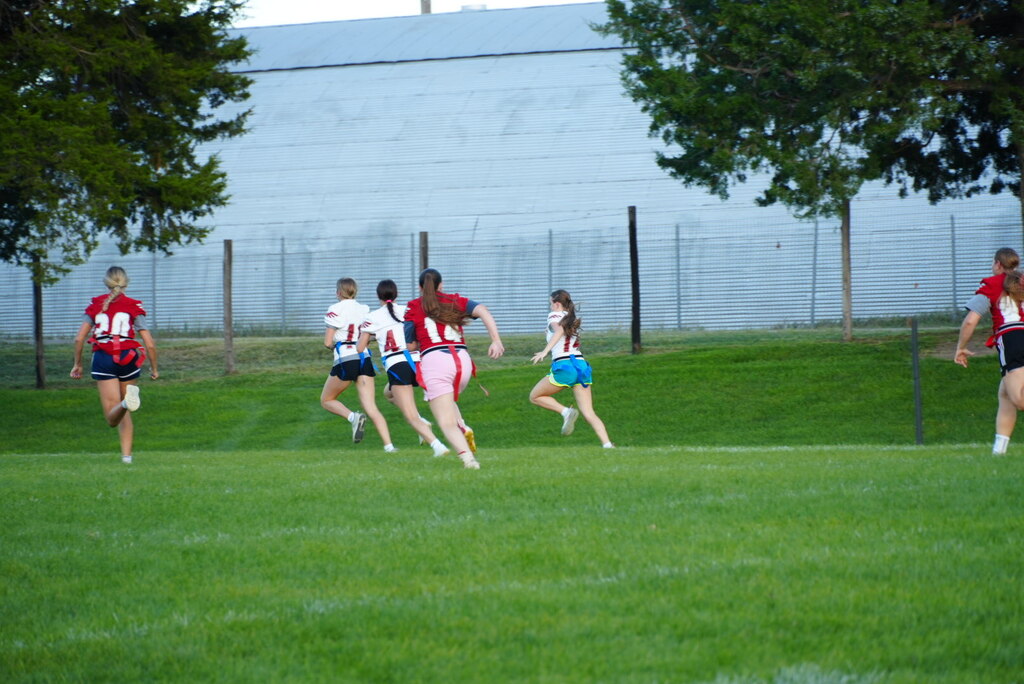 marlee scoring a touchdown