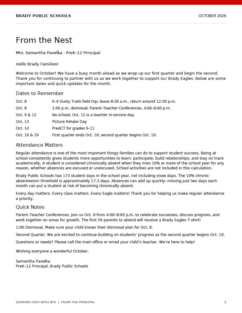 october newsletter 