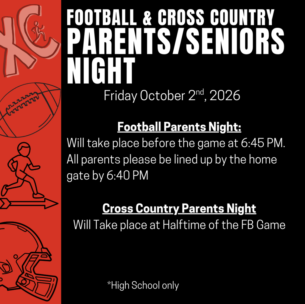 Football & Cross Country Parents Nights
