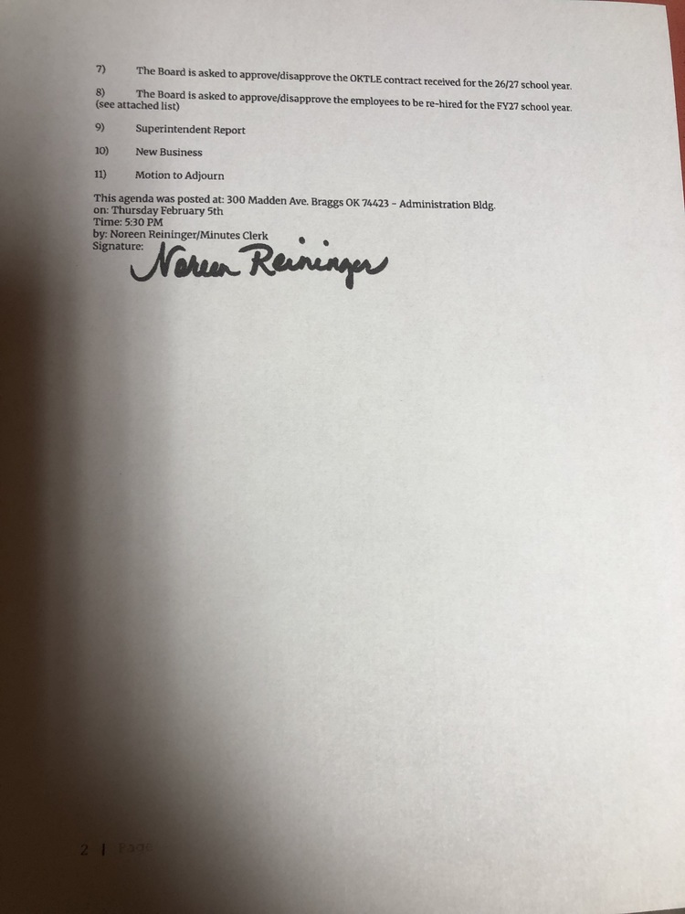 February 2026 Board Agenda -page 2