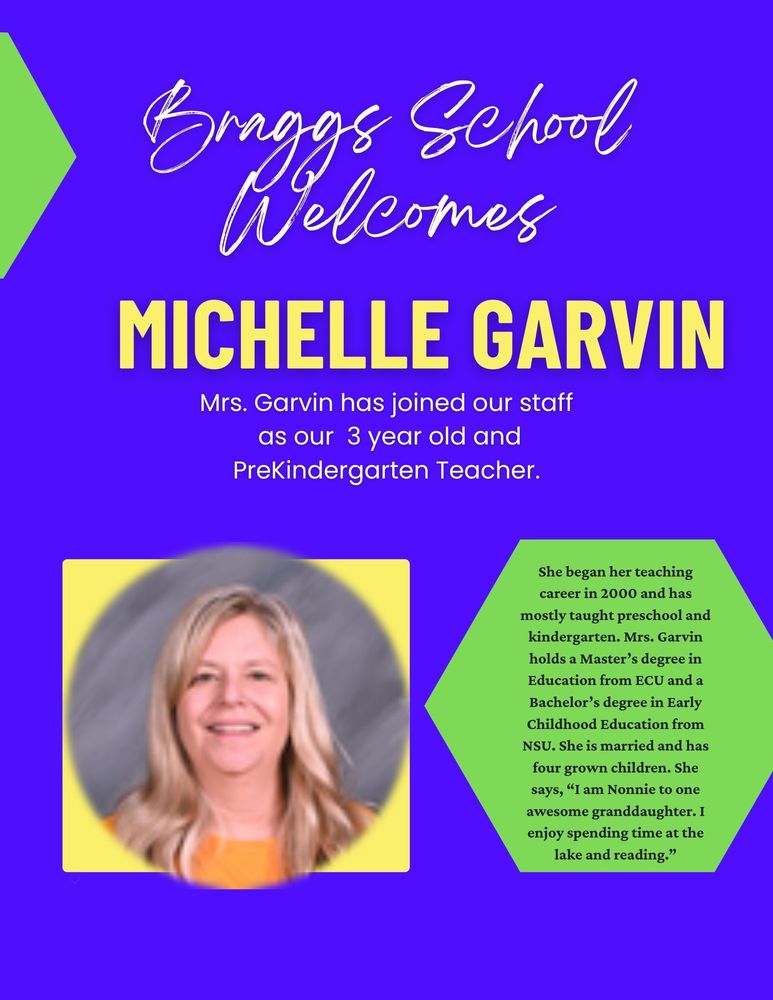 Welcome, Mrs. Michelle Garvin